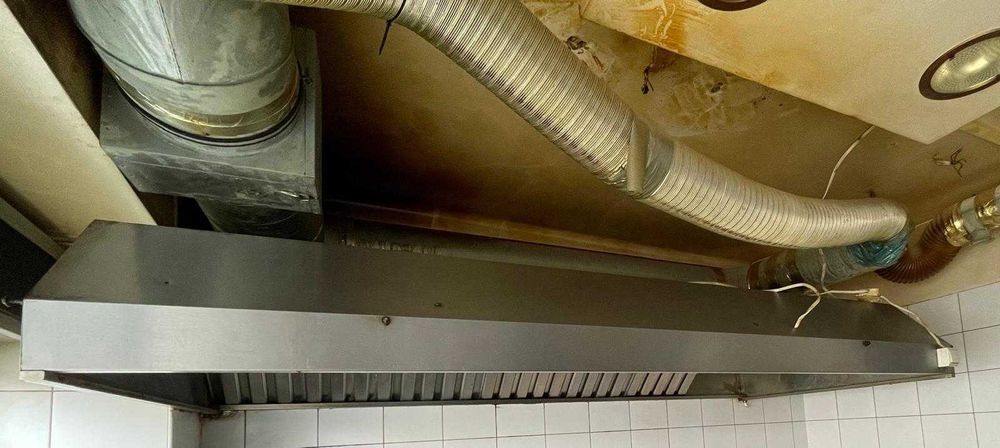 Profesjonalny okap gastronomiczny ze stali nierdzewnej 120x270