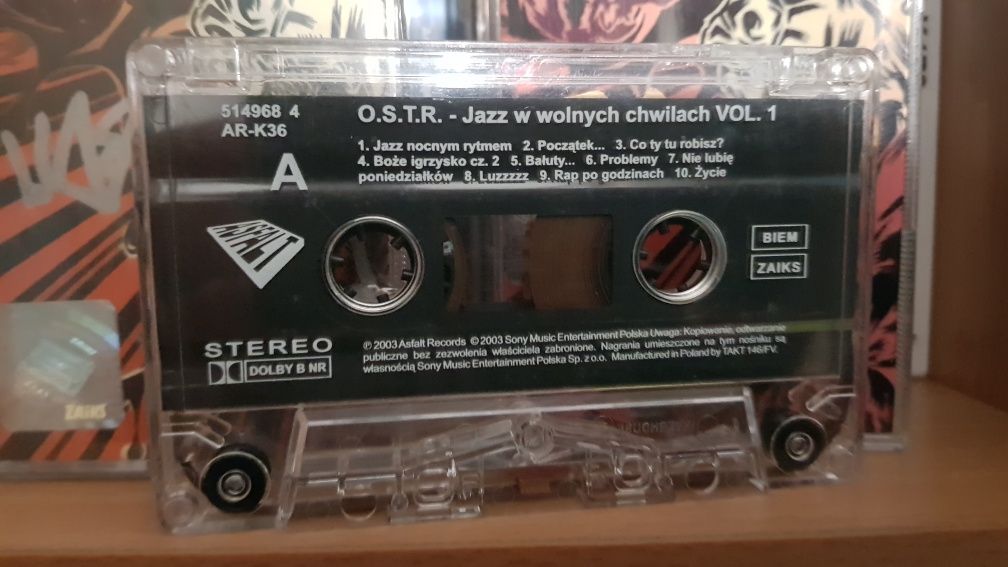 Jazz w wolnych chwilach, Kaseta magnetofonowa, OSTR, UNIKAT, Autograf!