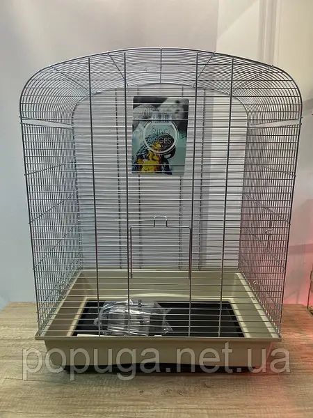 Клітка для папуги Inter zoo ELENA хром, 54*39*71 см