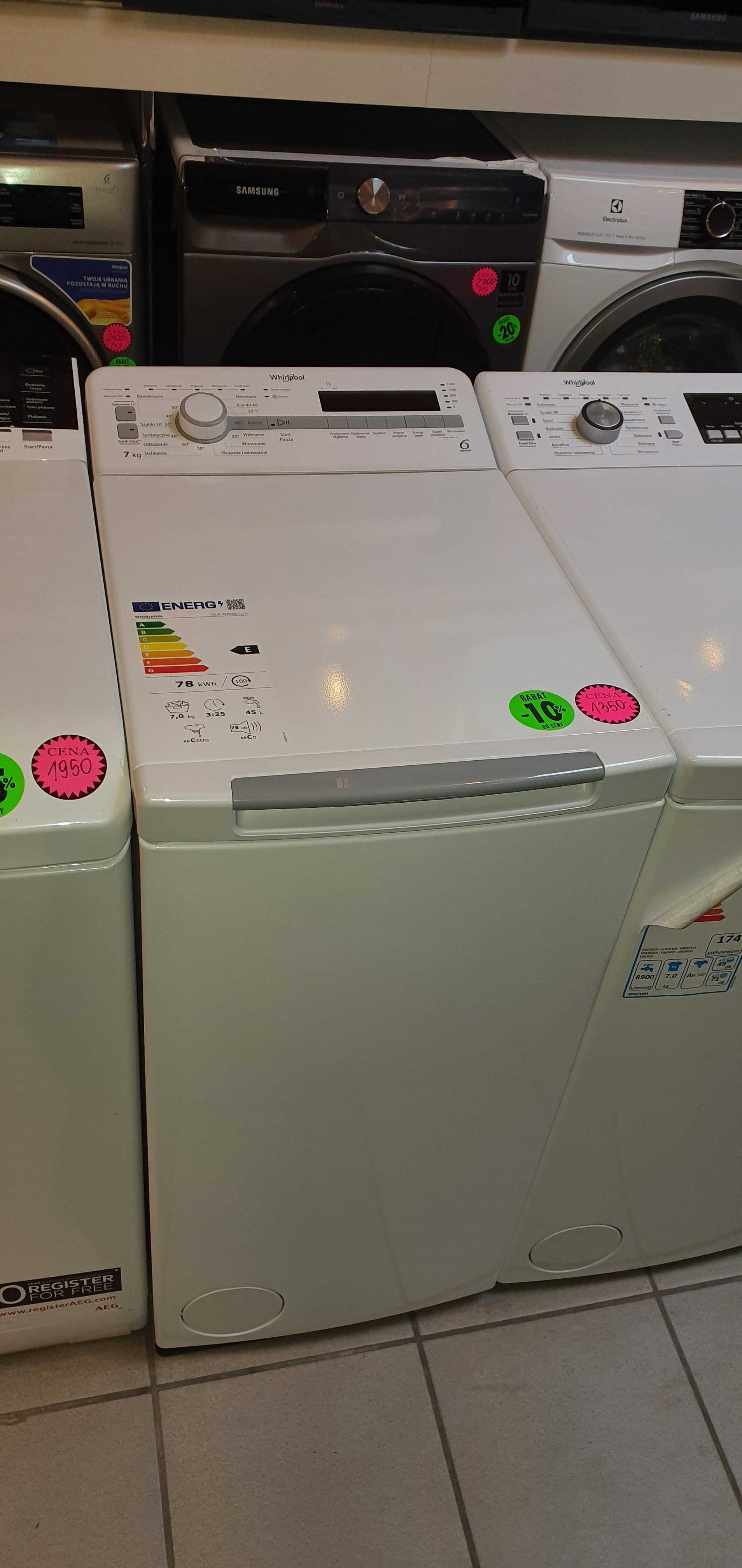 JANKI, ul. WSPÓLNA 6 Pralka Whirlpool TDLR 7220SS PL/N