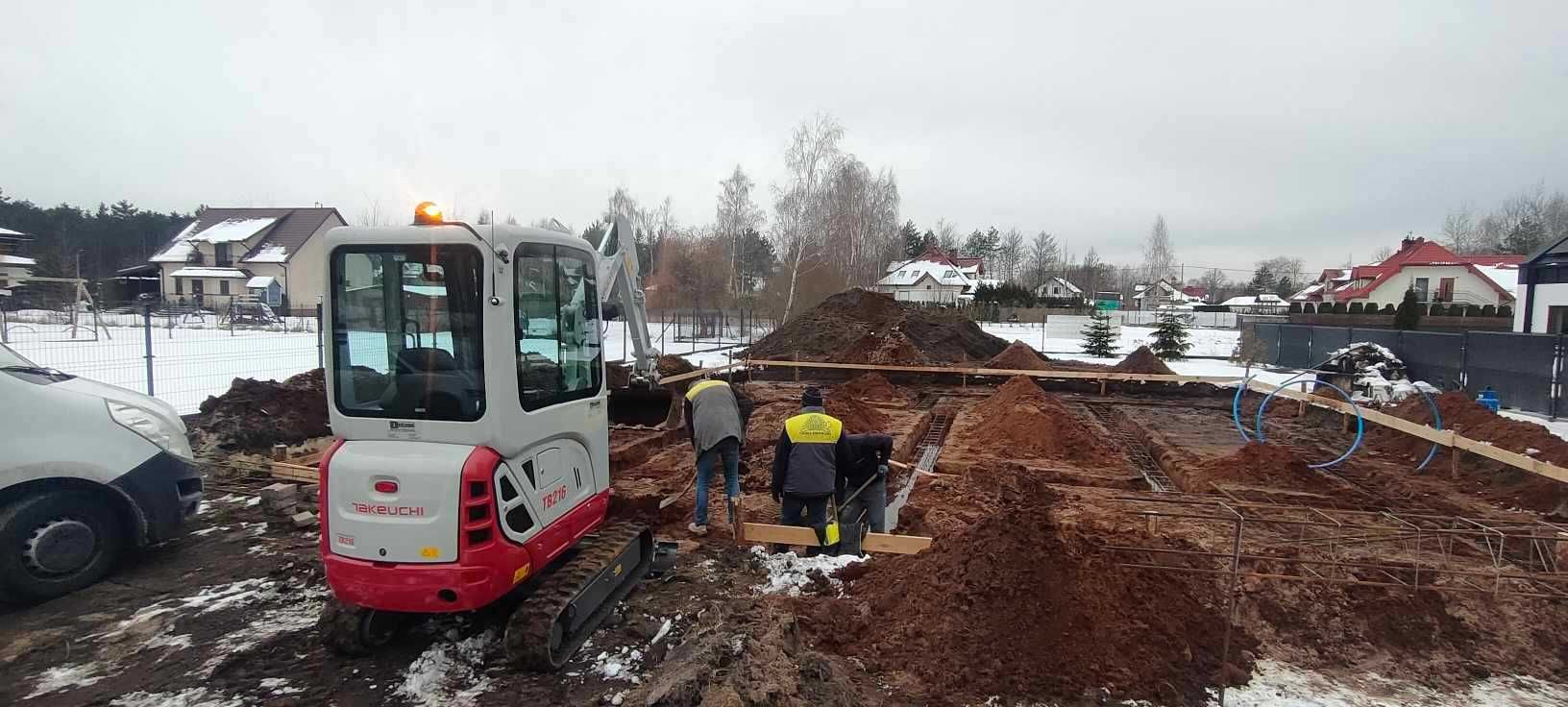 Usługi MINIKOPARKĄ - Pracę ziemne