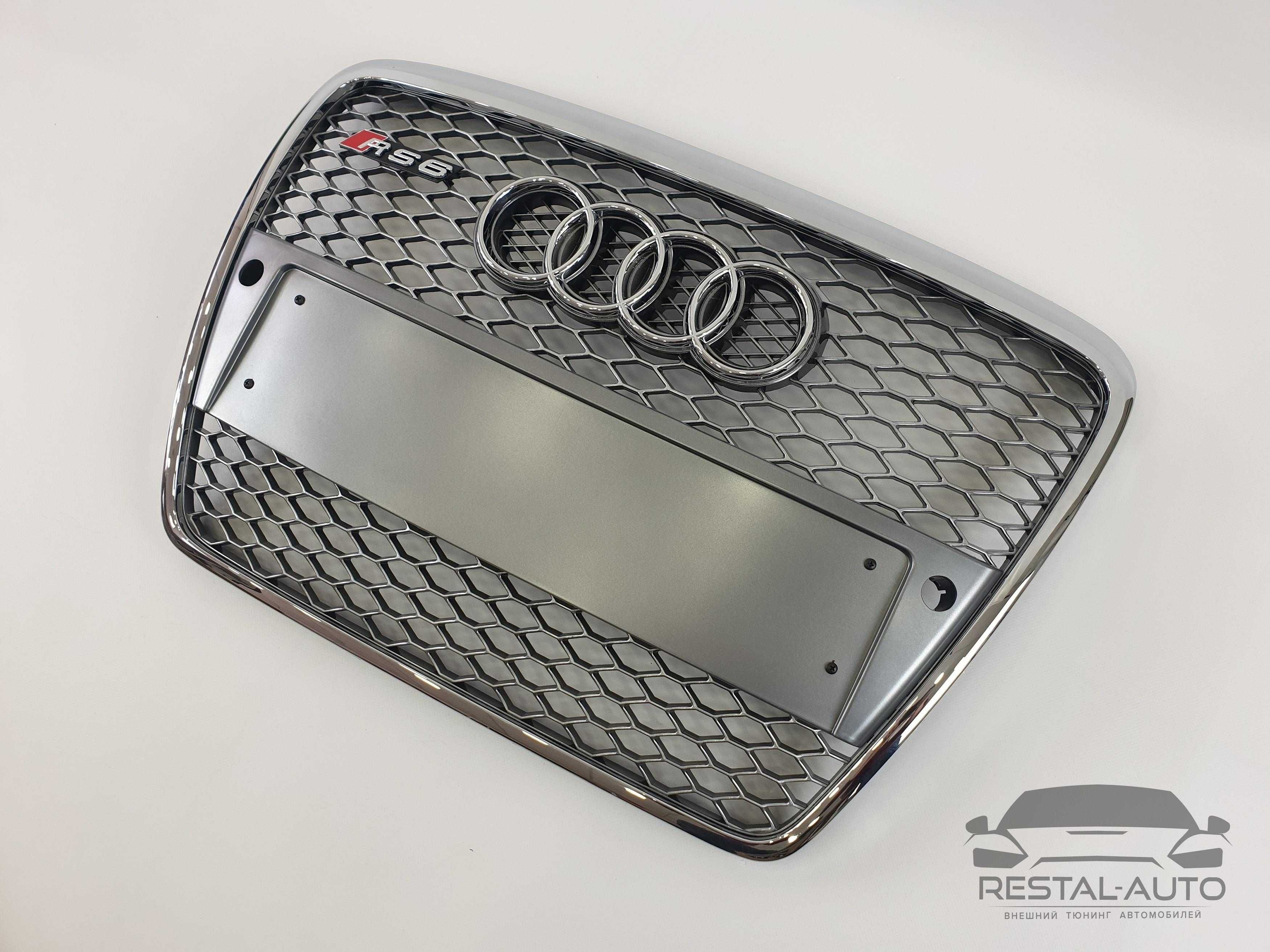 Решетка радиатора Audi A6 2004-2011 г в стиле RS