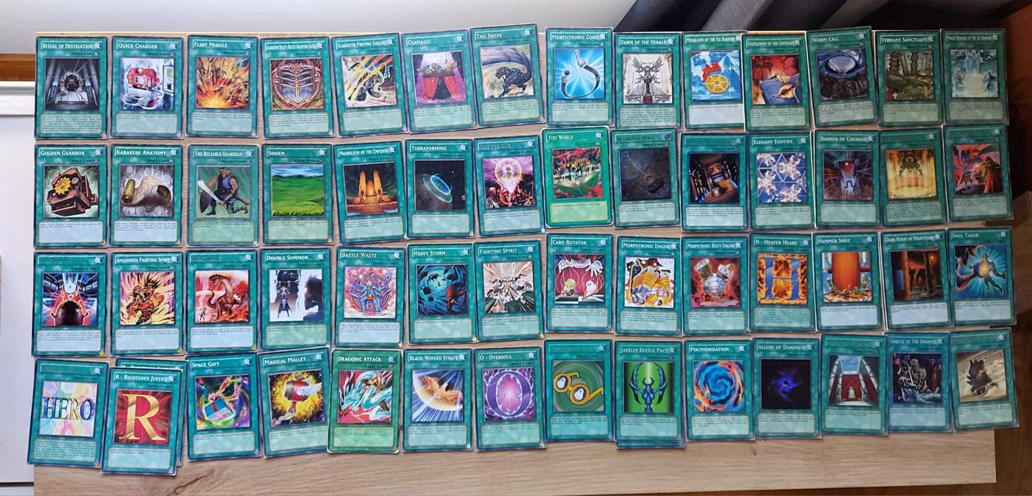 Venda do Conjunto Cartas/Cards - Spell Yugioh!