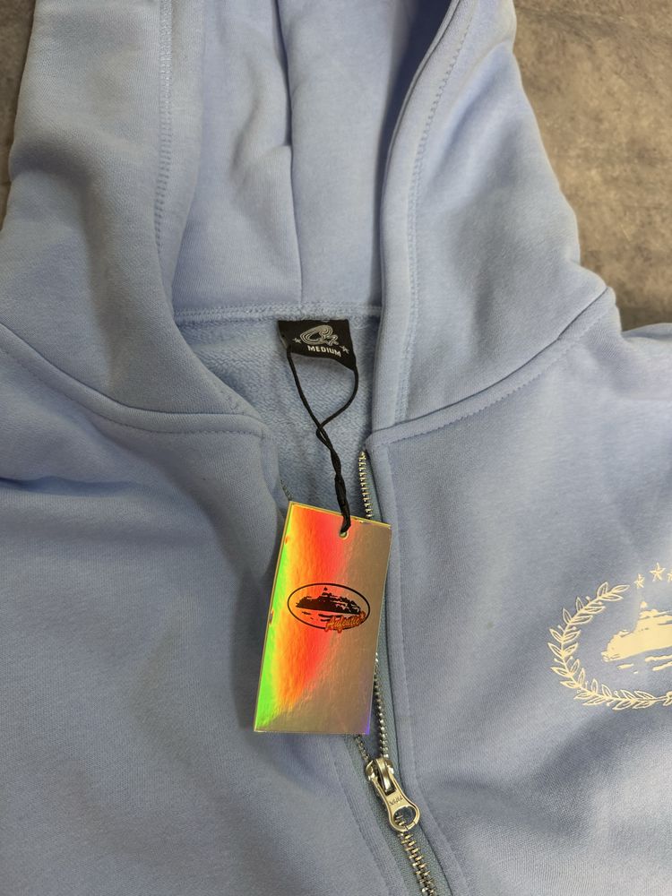 Костюм Corteiz Alcatraz Blue ,на флисе,спортивный костюм кортез M L XL