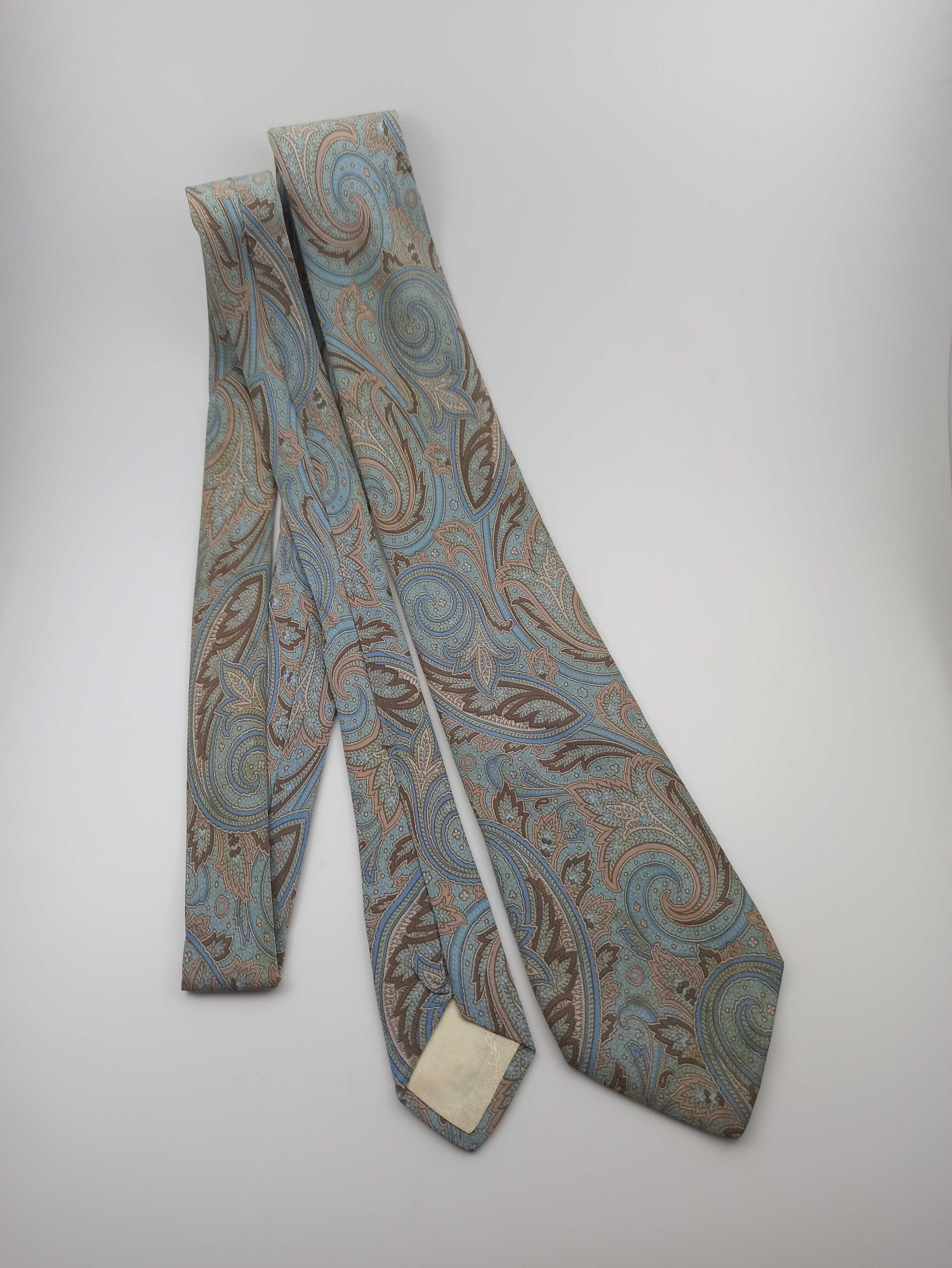 Yves Saint Laurent jedwabny krawat paisley ysl15