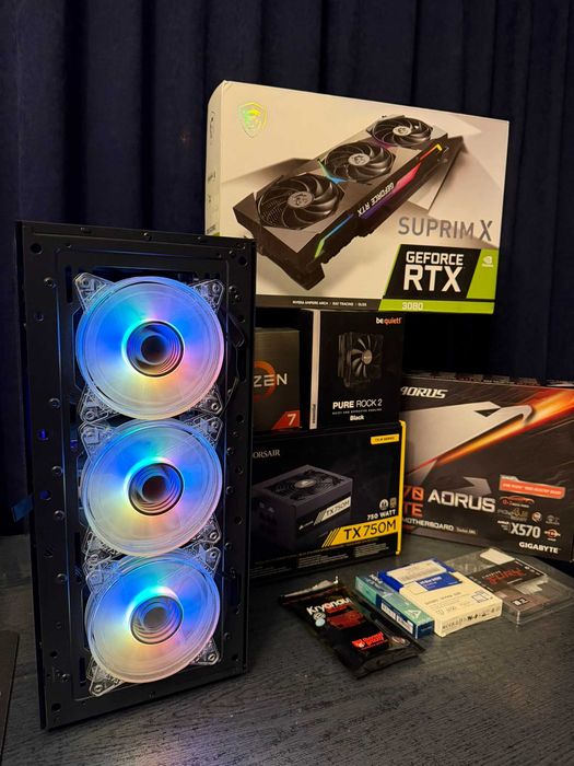 Komputer Gamingowy RTX 3080 Suprim X 10GB Ryzen 7 5700X 32Ram