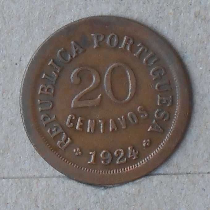 Portugal 20 centavos 1924 - olx X10737