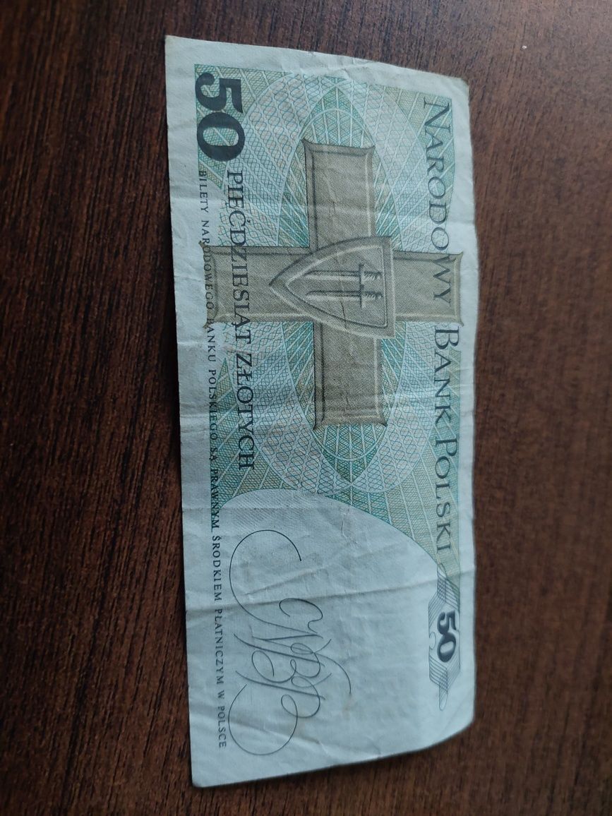 Banknot 50 zł z 1988 roku
