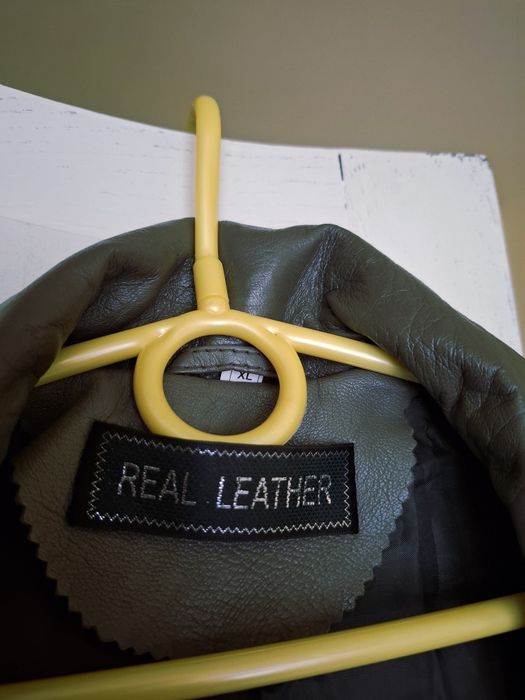 Real Leather kurtka skórzana khaki r. XL