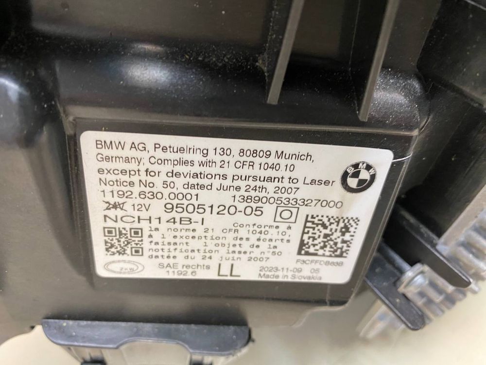 Lampa reflektor BMW 4 G22 G80 M3 M4 USA LASER shadow igła