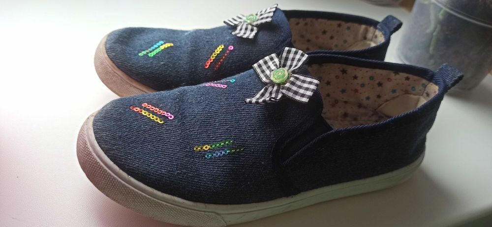 Джинсові макасіни для дівчинки