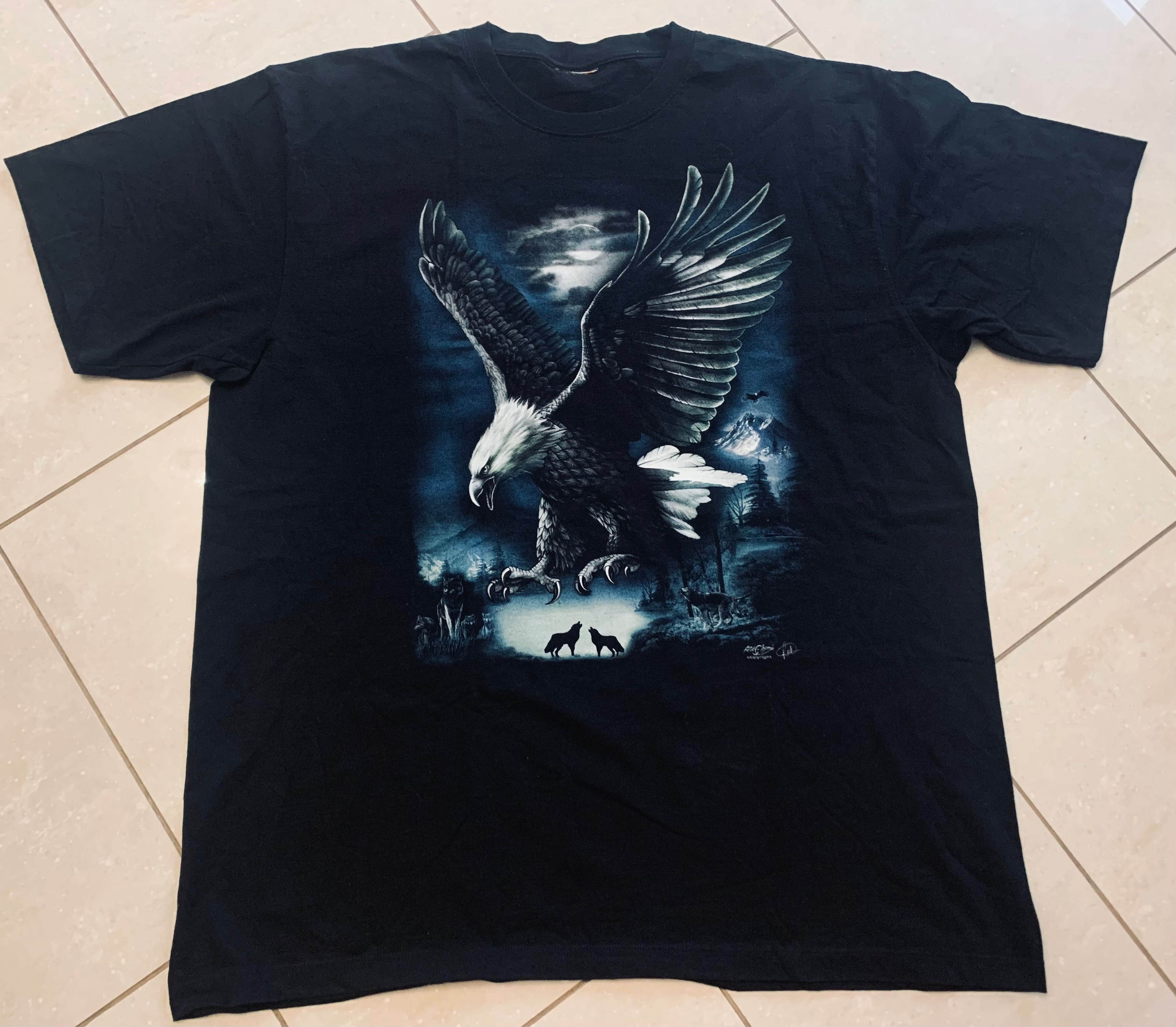 Rock Eagle & Rock Chang extra koszulka T-Shirt crewneck orzeł 3D 4XL
