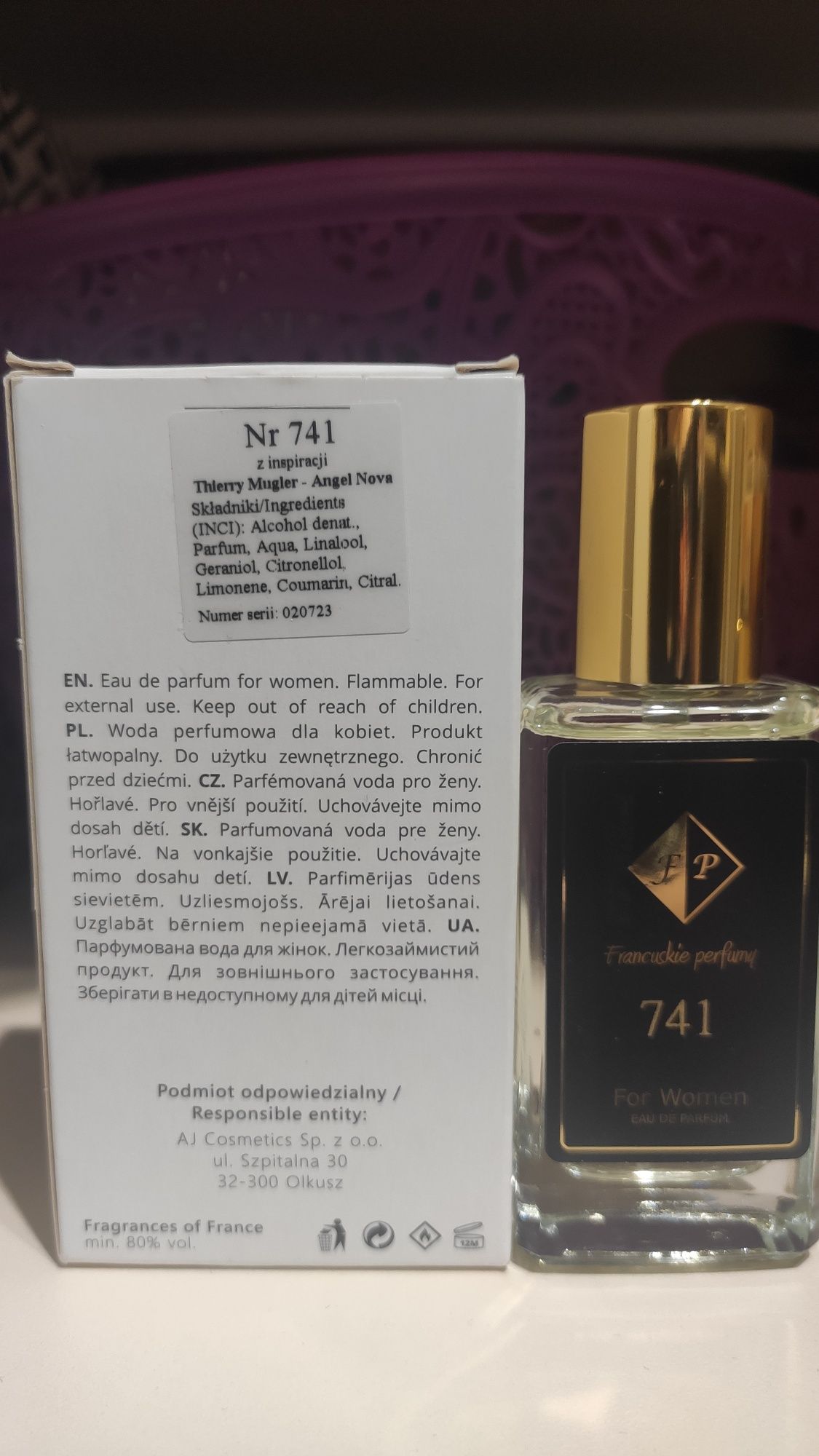 Francuskie Perfumy 741 Mugler- Angel Nova 33 ml