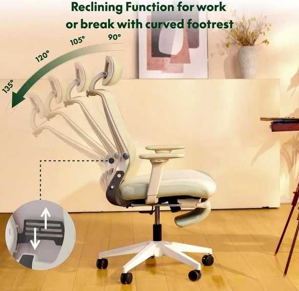 FLEXISPOT OS1G Ergonomiczne Krzesło Biurowe Składane