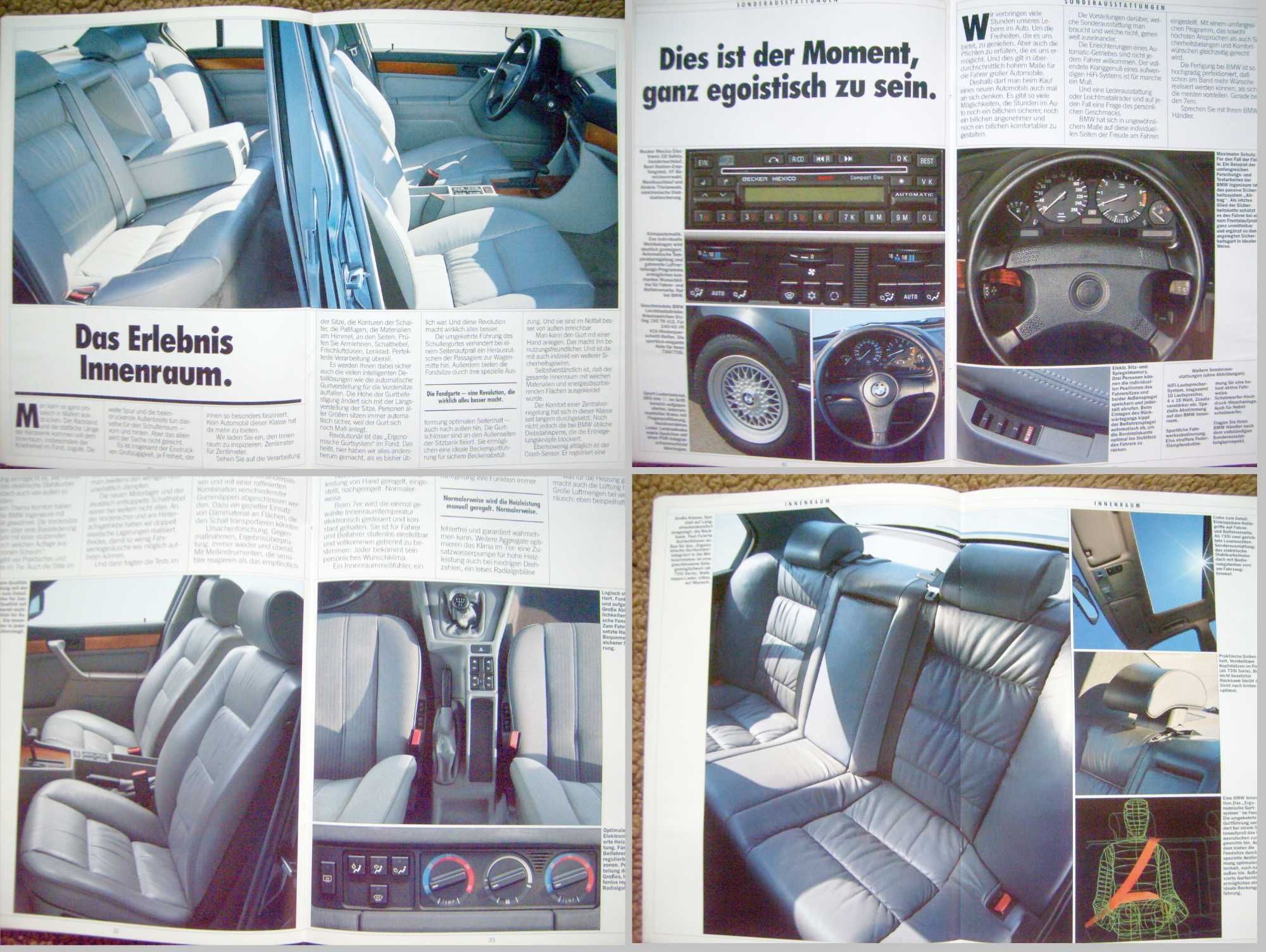 BMW 7 E32 730i 735i 735iL (LANG) - 4 sztuki 1986 + 1987 + 1989 + 1991