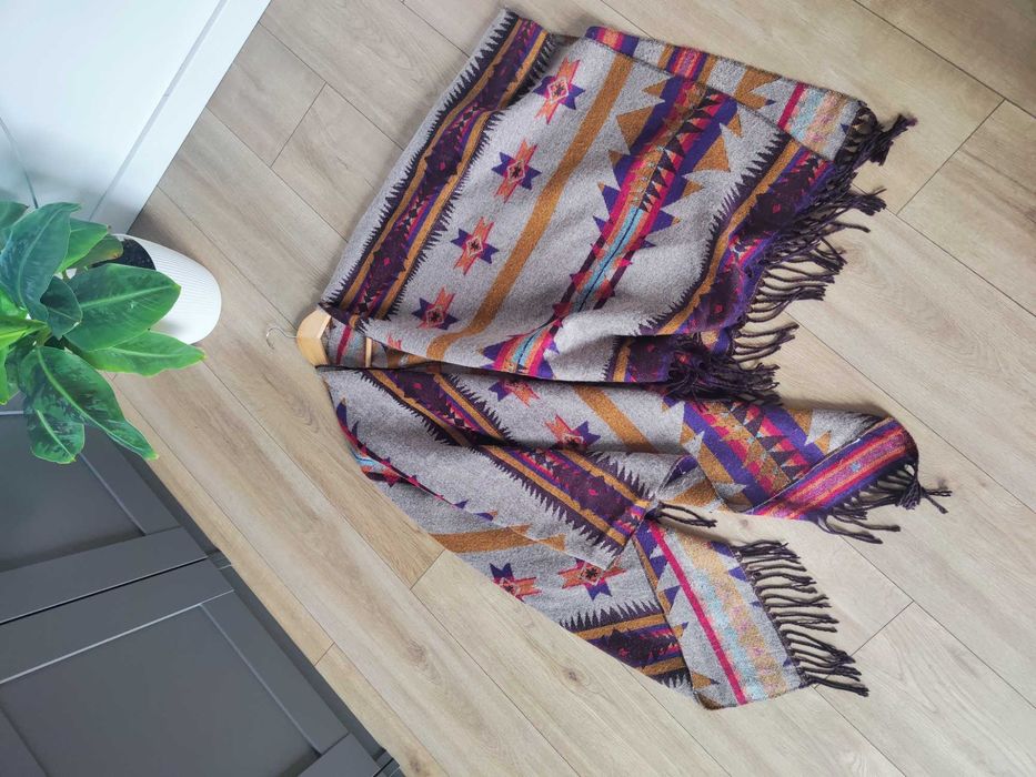 Ponczo boho H&M Indiana