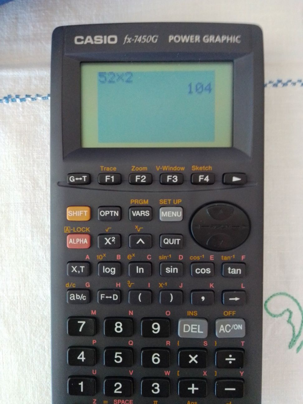 Máquina de calcular Casio FX-7450G Power Graphic