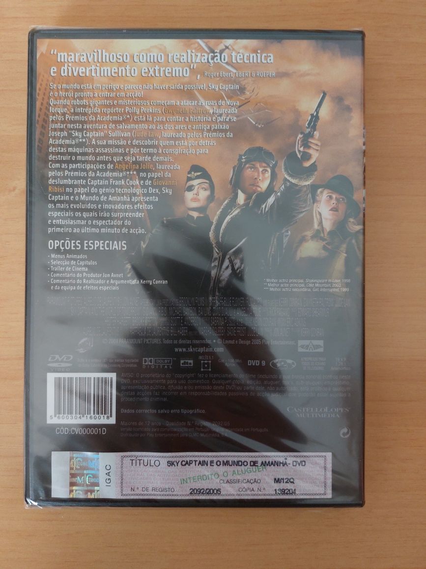 DVD Novo e Selado - Sky Captain e o Mundo de Amanhã