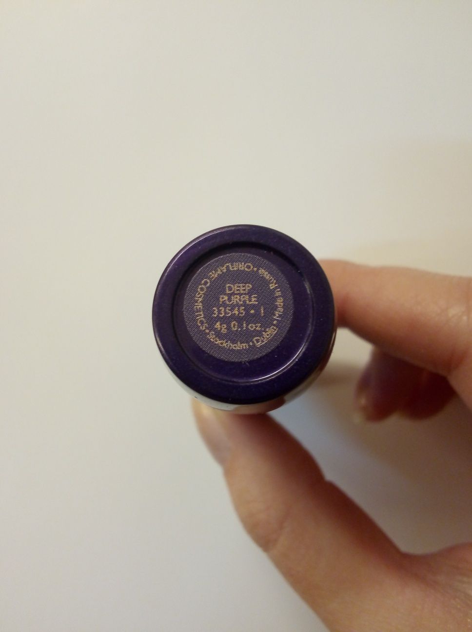 Oriflame Szminka The One Deep Purple intensywny fiolet