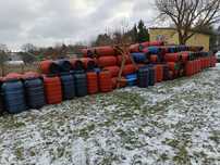 Beczki plastikowe 220l. Mauzer. destylator do bimbru
