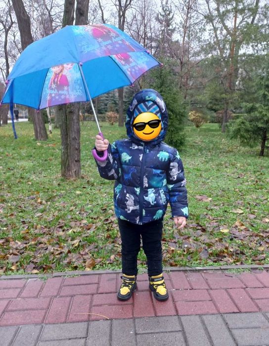 Куртка на мальчика 3-5 лет осень зима на худенького ребенка