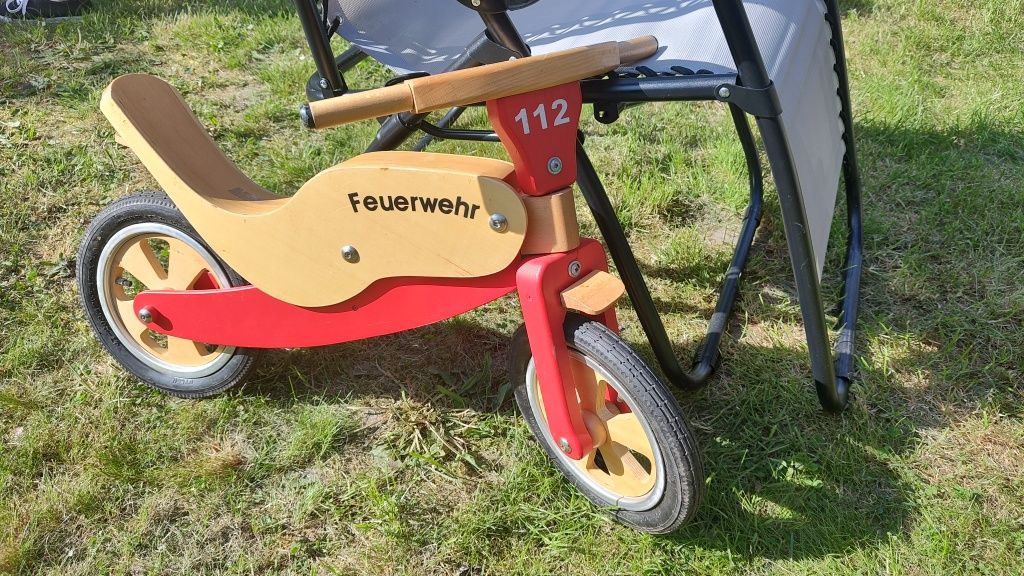 Rowerek biegowy drewniany