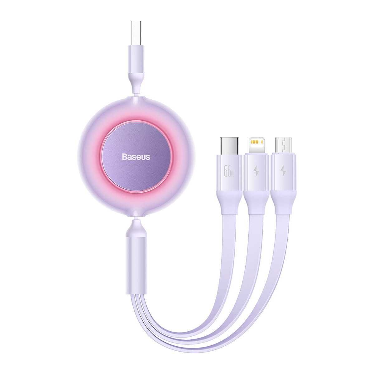 Baseus Mirror 2 Zwijany Kabel 3w1 micro/Light/USB C 66W 1.1m Sklep Wwa
