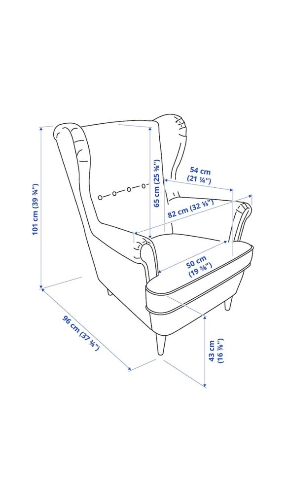 Fotel uszak Ikea