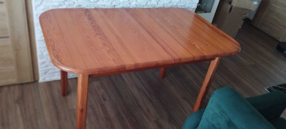 Solidny Drewniany Stół rozkładany 140x85 (210x85) lakierowany