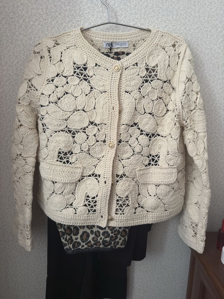 Кардиган, кофта Zara кроше