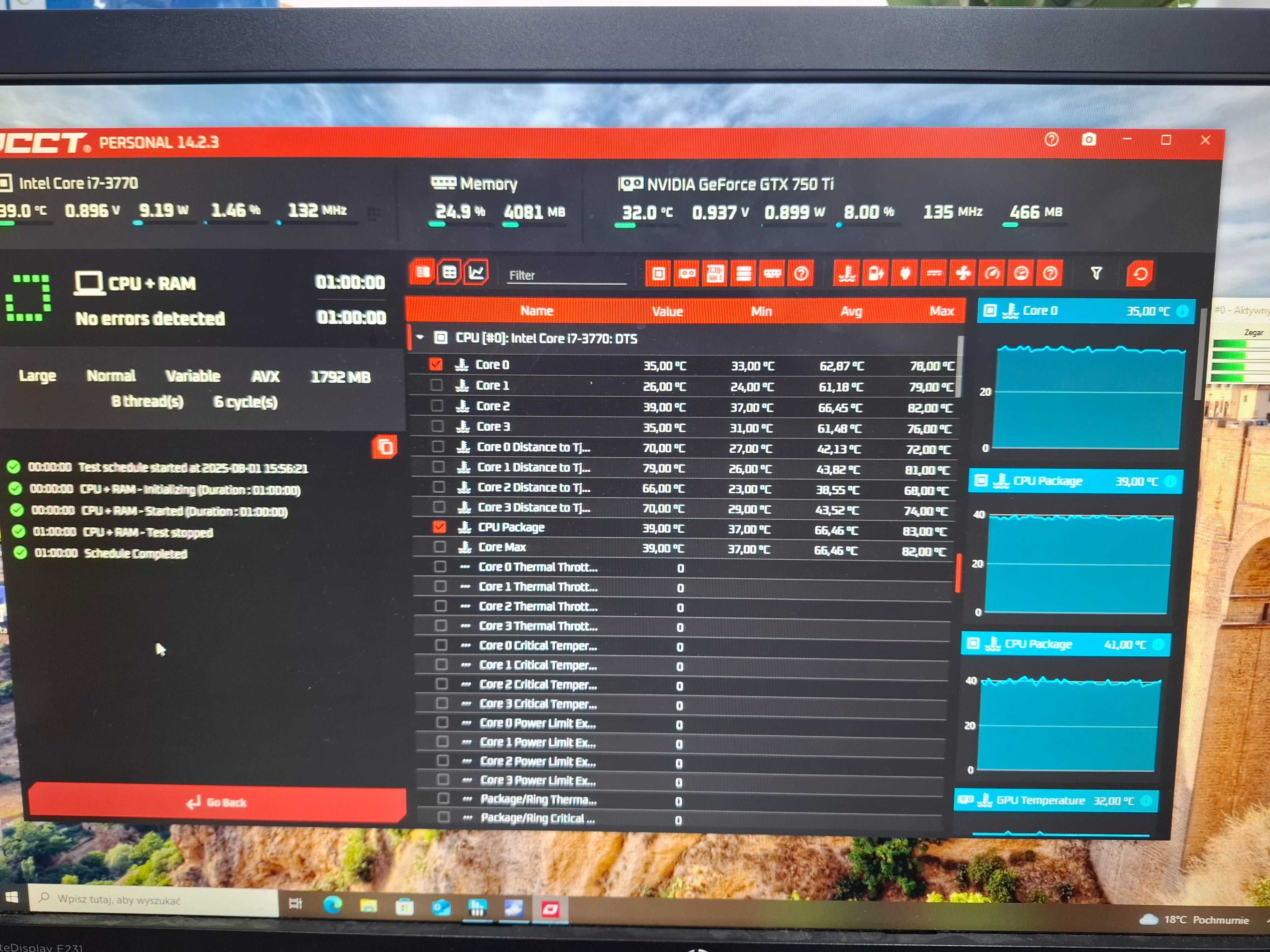 Komputer i7 3gen 16 GB RAM Asus P8H77-V GF750TI 120GB SSD Chieftec W10