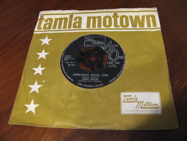 Singel Tamla Motown -  Everybody Needs Love , ll Say Forever  My Love