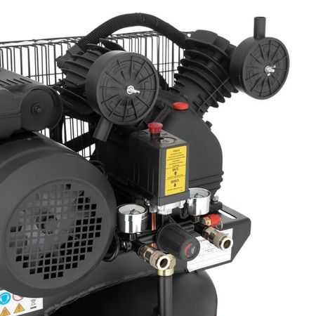 Компресор Intertool 100л, верт. 3 кВт, 10 aтм, 500 л/хв. 2 ц. Pt-0017