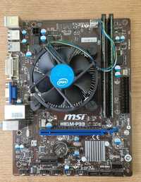 Msi h81m-p33   + intel Pentium g3260 3.3 Ghz + 6 Gb DDR3