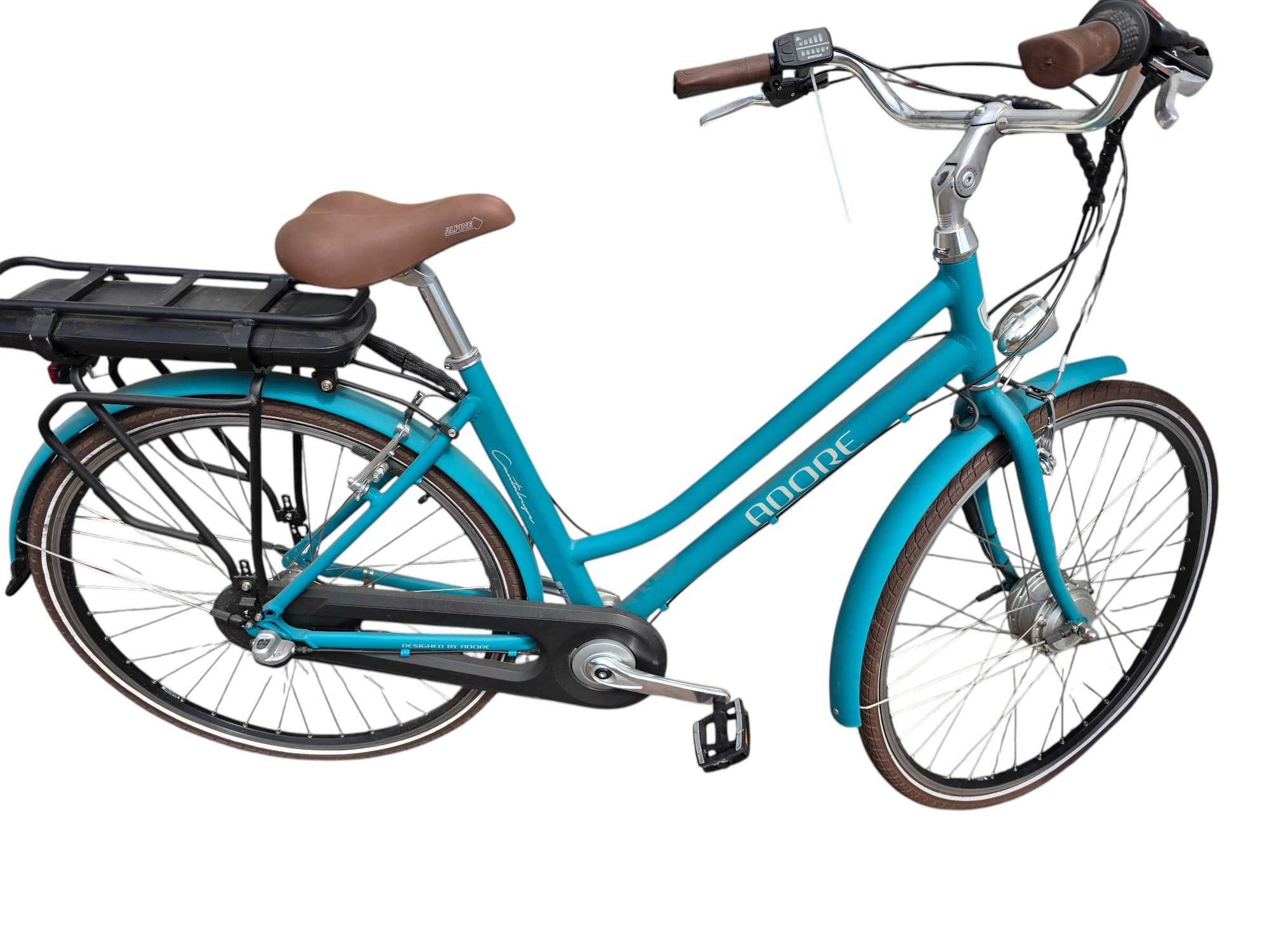 Rower elektryczny Adore Cantaloupe koło 28" niebieski 250W