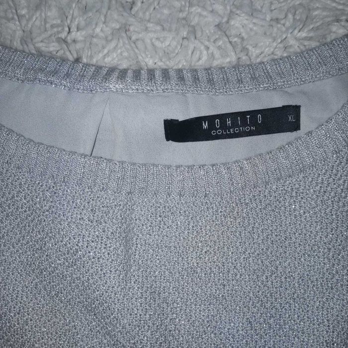 Bluzka r. XL, 42 Mohito ze srebrną nitką