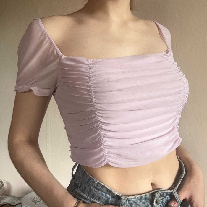 Ніжний лавандовий Топ H&M розмір L