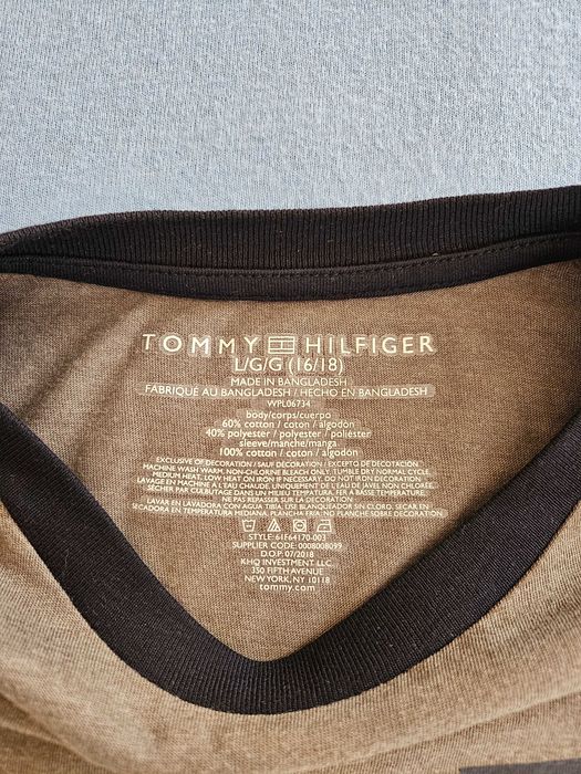 Spodnie jeansy i bluzka chłopięca Tommy Hilfiger z USA, rozm.16-18 lat