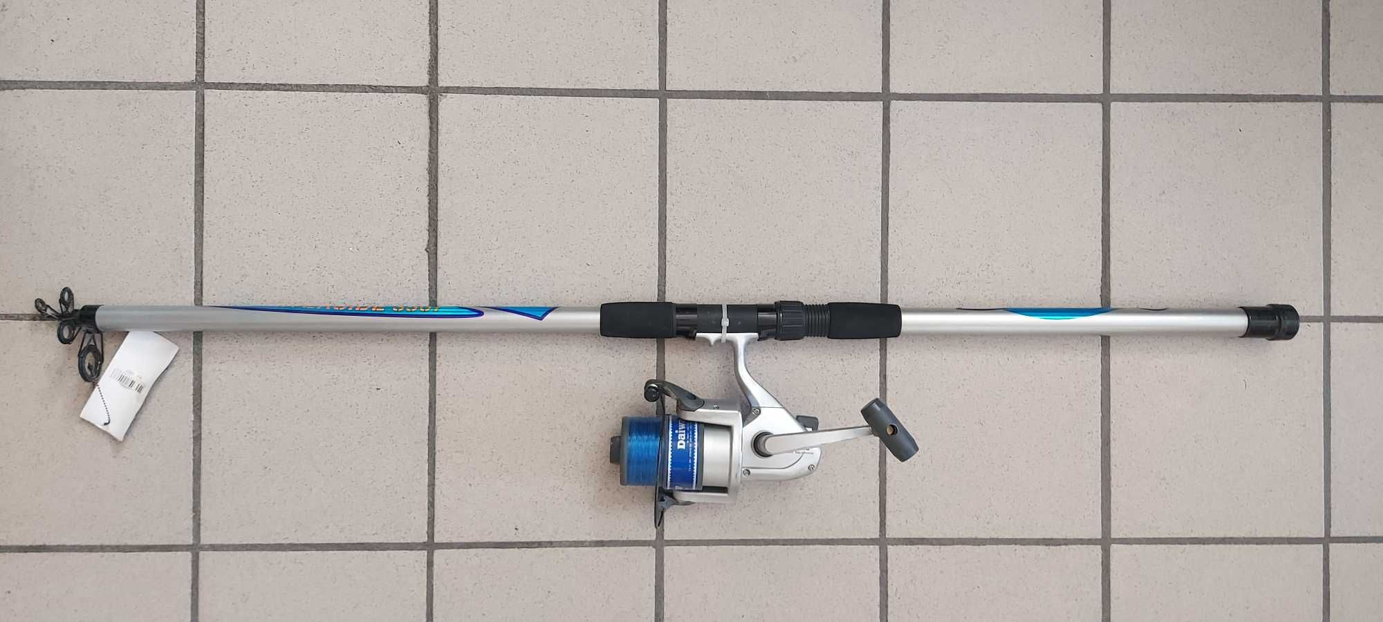 Cana Pesca Nova Daiwa Riverside 3507 com carrete Daiwa Apollo 500