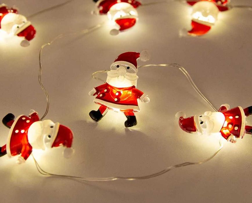 Guirlanda Pai Natal LED para interior 4,5m (NATAL)