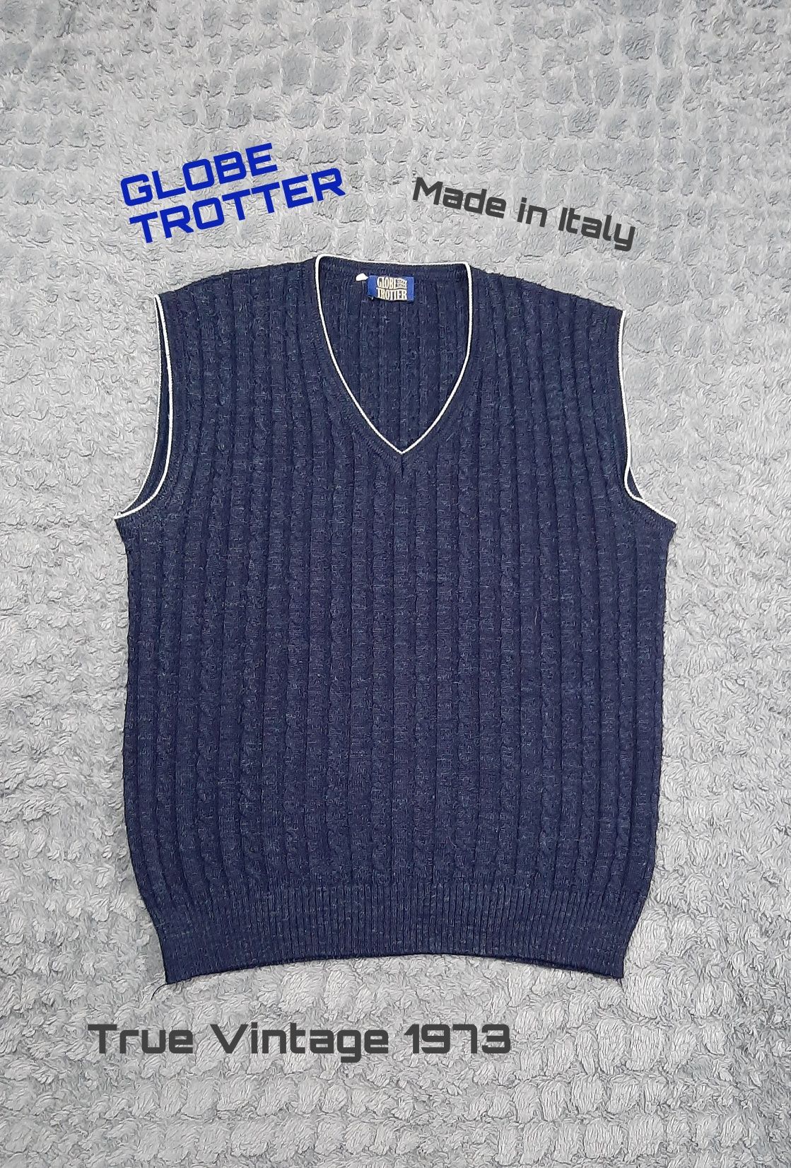 Kamizelka bezrękawnik Y2K Retro Swag Top Vintage 73s Globetrotter r. 5