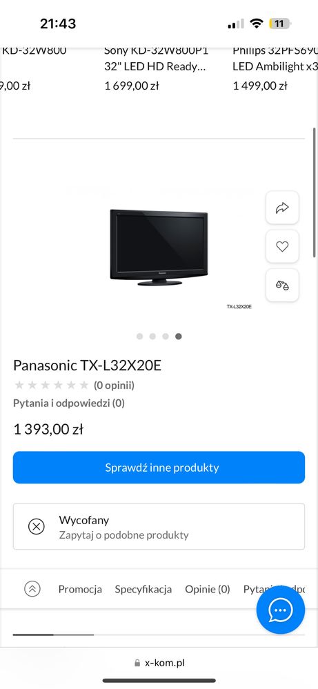 Telewizor panasonic