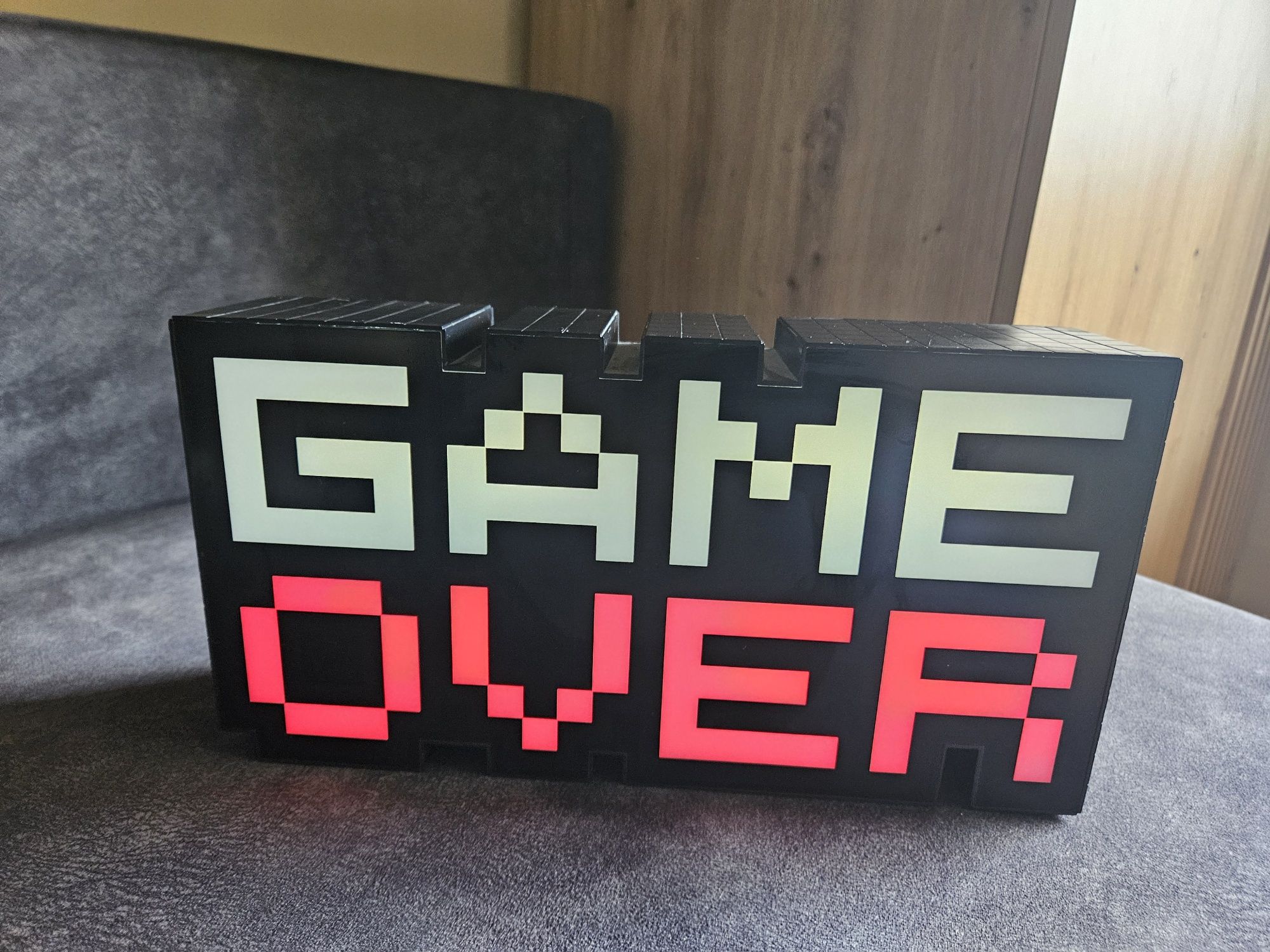 LAMPKA Game Over 8-Bit Pixel Light