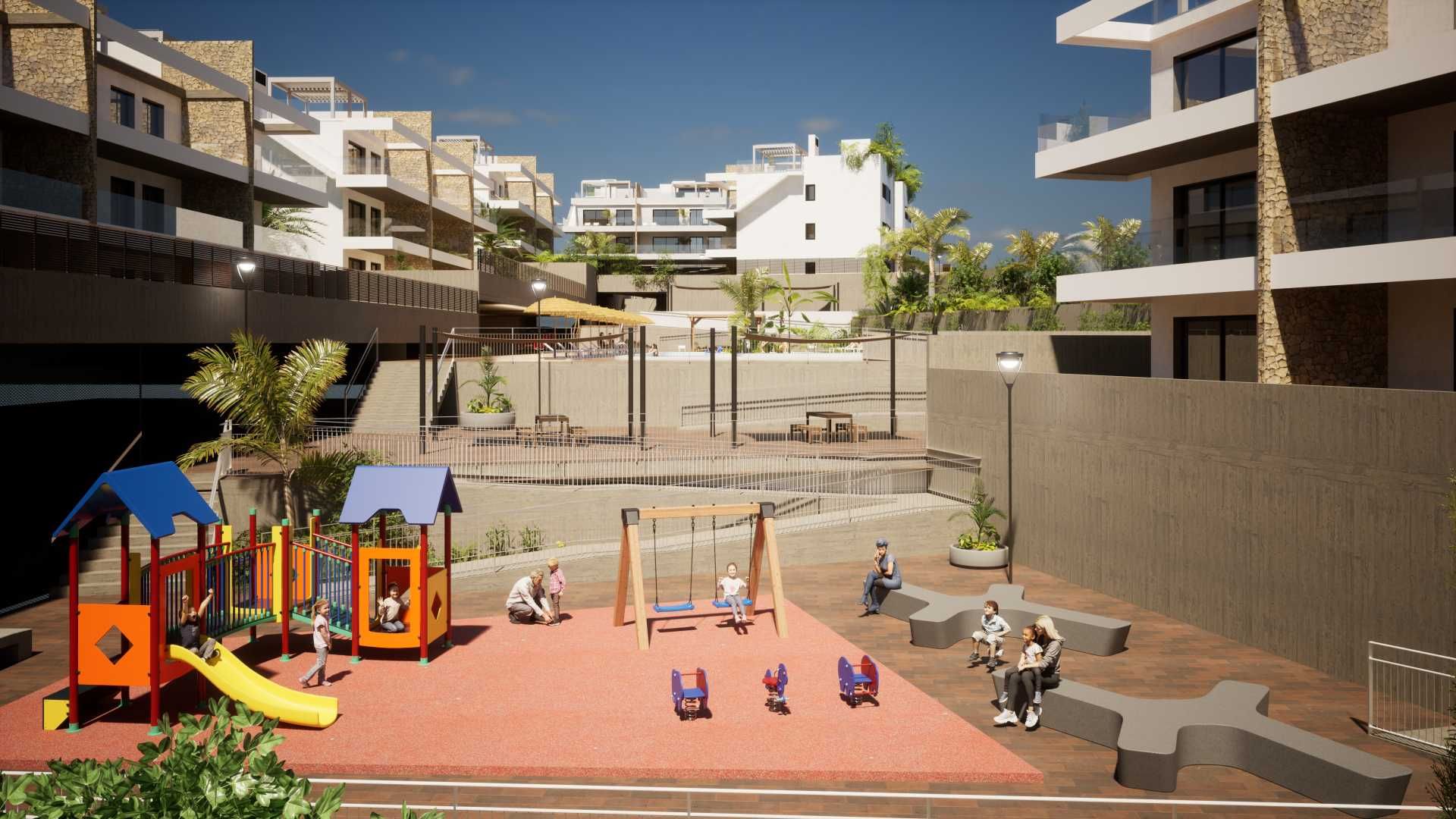 Іспанія Продаж апартаментів біля моря із закритою територією Бенідорм