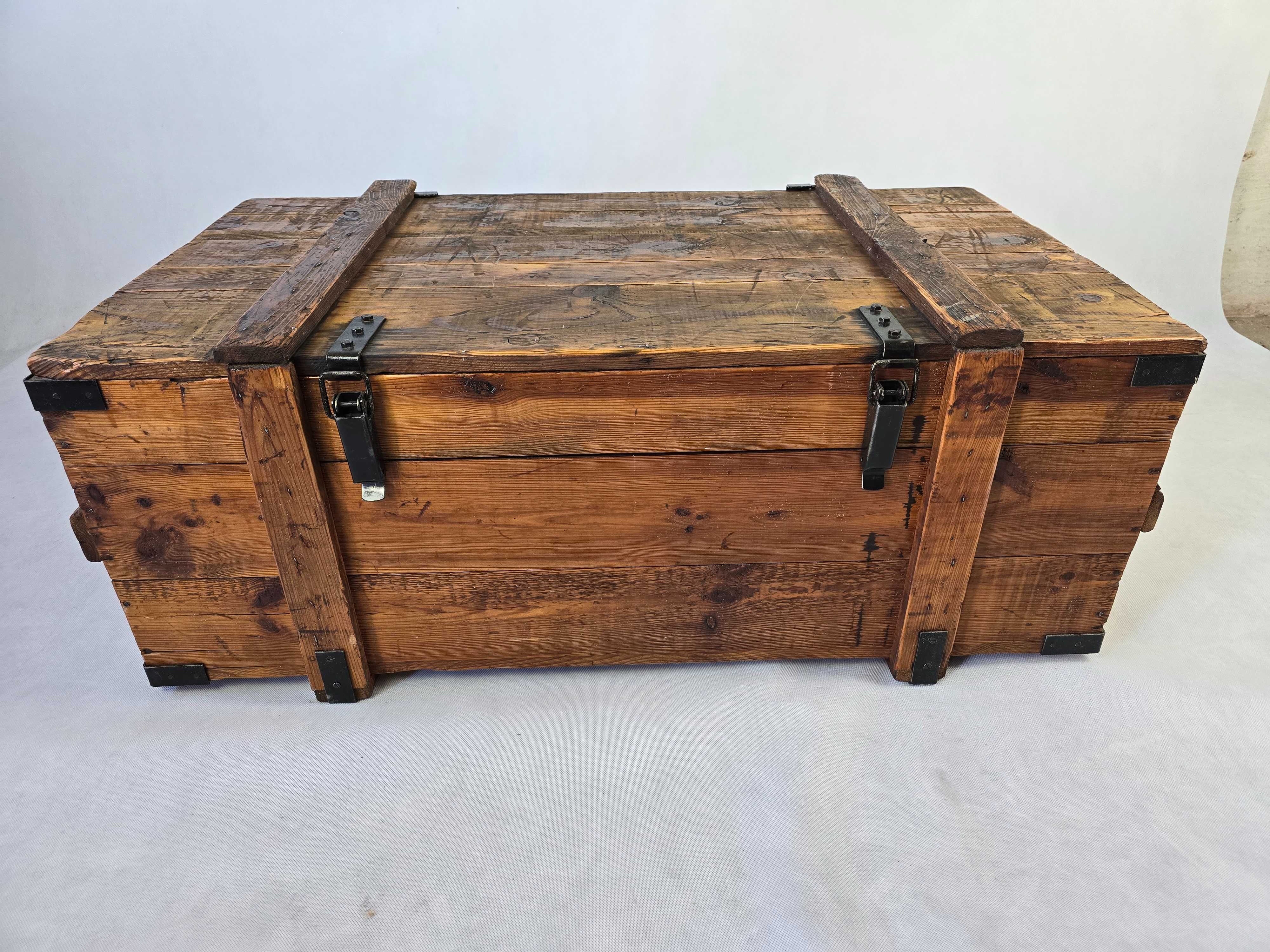 Skrzynia duża drewniana 112x43x62