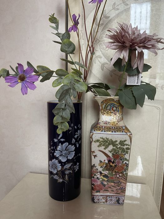 Вазы настоящий кобальт Kaiser,Royal KPM