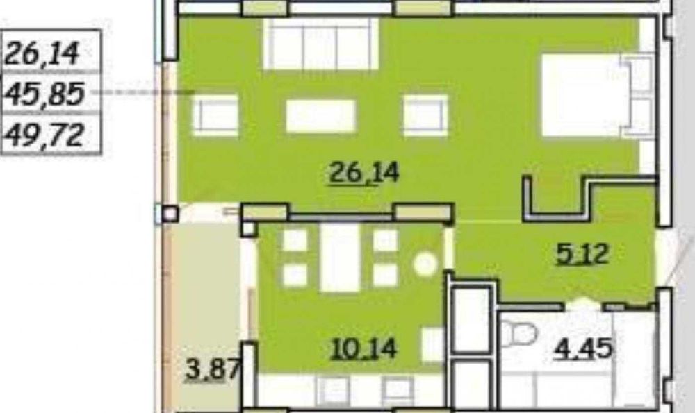 Продаж 1 кімнатної квартири, вулиця Очеретяна ( Мазепи)