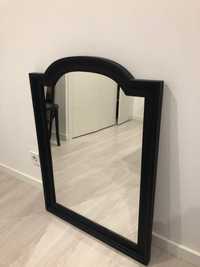 Espelho preto madeira