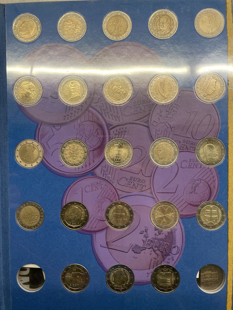 83 Monety 2 Euro z roku 1999 do 2020