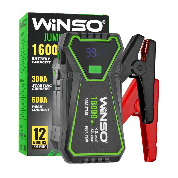 Бустер (пусковий пристрій) Winso Jump Starter  16000mAh (140300)